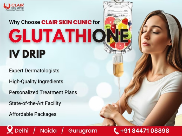 Glutathione IV Drip treatment in Delhi